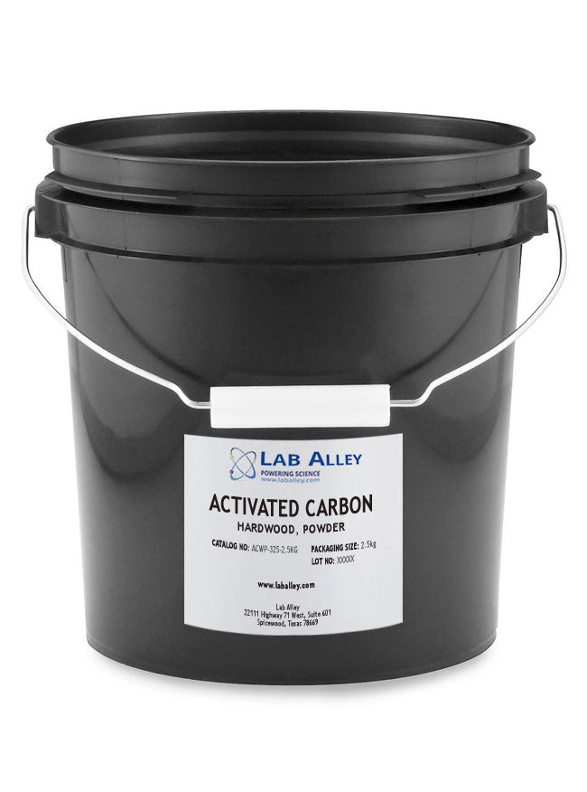 LabAlley Activated Carbon Charcoal Powder Food Grade, 2.5kg