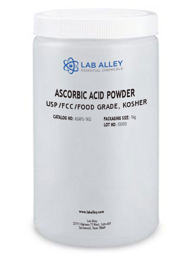 Ascorbic Acid Powder, USP/FCC/Food Grade, Kosher, 1kg