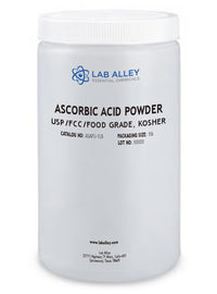 Ascorbic Acid Powder, USP/FCC/Food Grade, Kosher, 100g