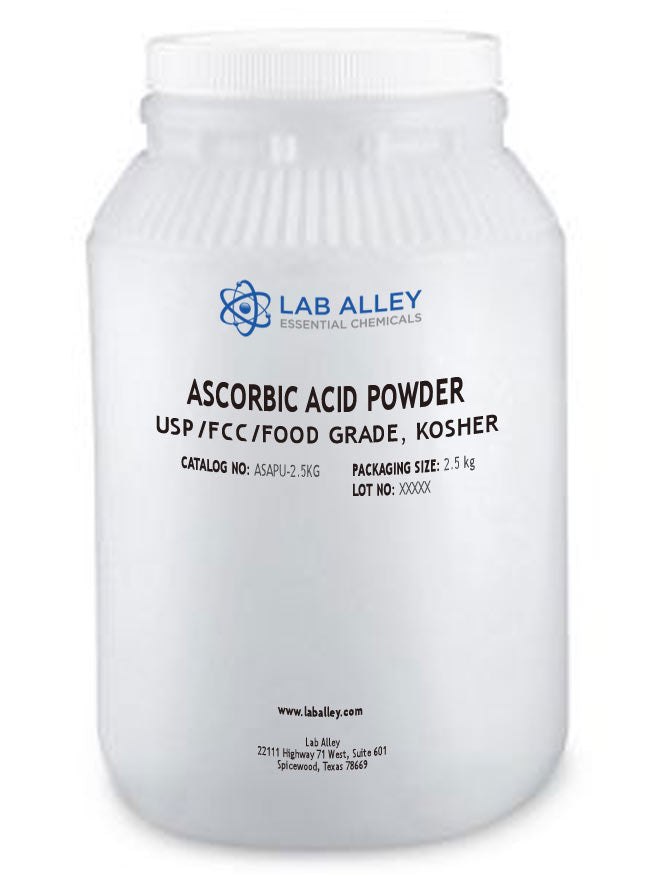 Ascorbic Acid Powder, USP/FCC/Food Grade, Kosher, 2.5kg