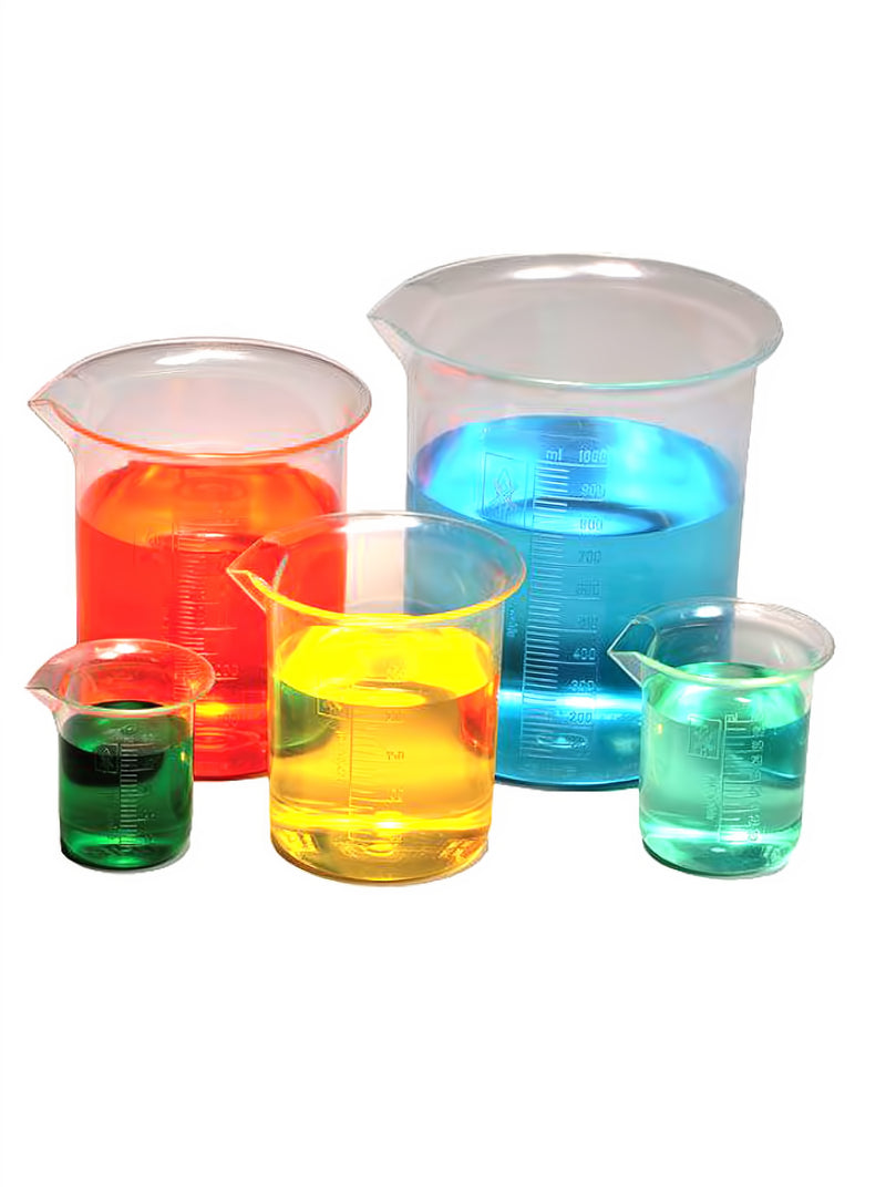 Plastic Beaker Set, PMP, 5 Piece 