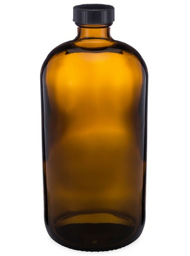 Amber Glass Bottles, 1 Liter