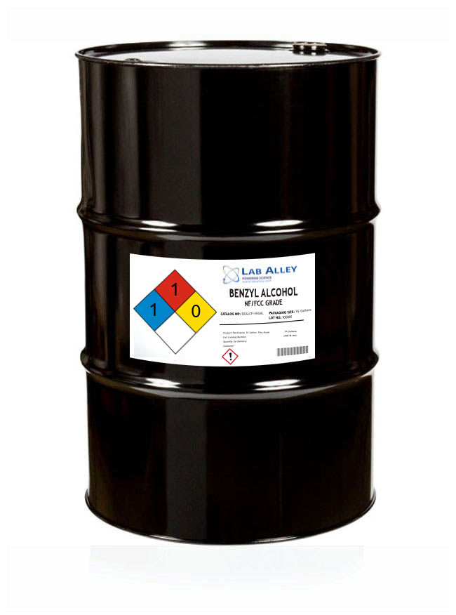 Benzyl Alcohol, NF/FCC Grade, 55 Gallons
