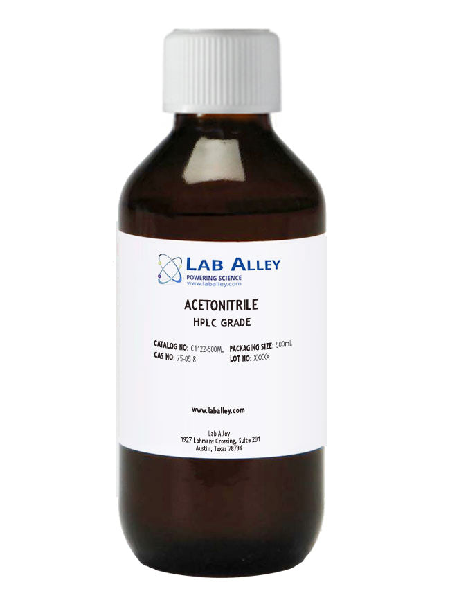 Acetonitrile, HPLC Grade, 99.9%, 500mL