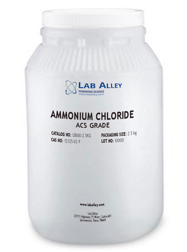 Ammonium Chloride Granular, ACS Grade, 99%, 2.5kg