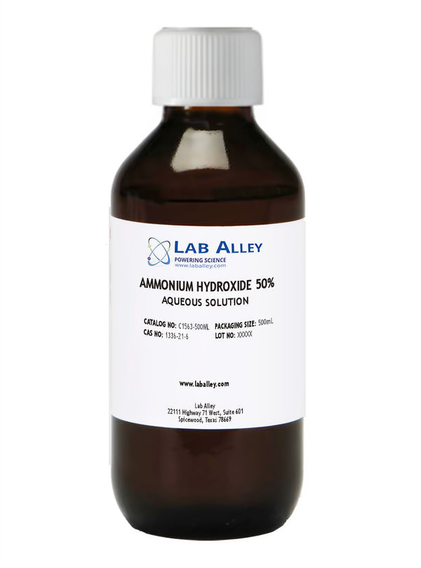 Ammonium Hydroxide, 50%, 500mL