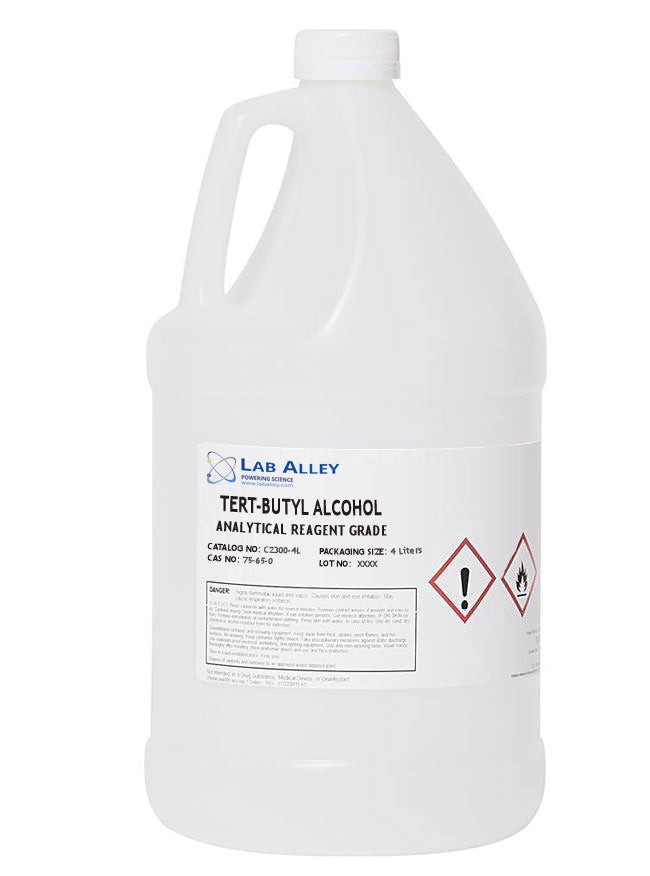 tert-Butyl Alcohol, Analytical Reagent Grade, 99%, 4 Liter