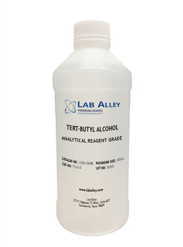 tert-Butyl Alcohol, Analytical Reagent Grade, 99%, 500mL