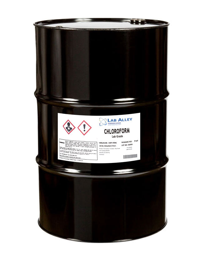 Chloroform, Lab Grade, ≥99%, 55 Gallon Drum