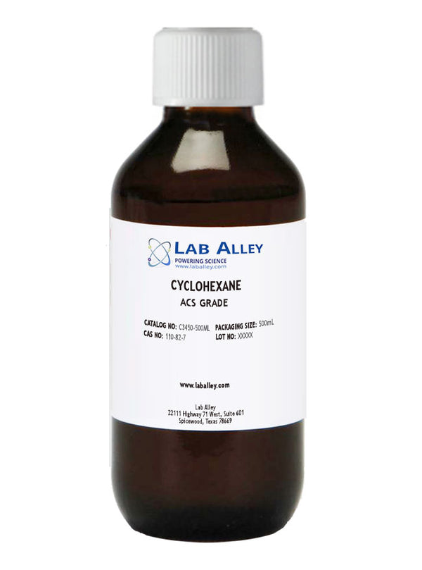 Cyclohexane 99% ACS Grade, 500ml