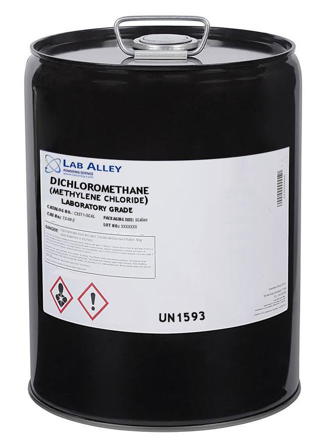 Dichloromethane (Methylene Chloride) Lab Grade, 5 Gallon