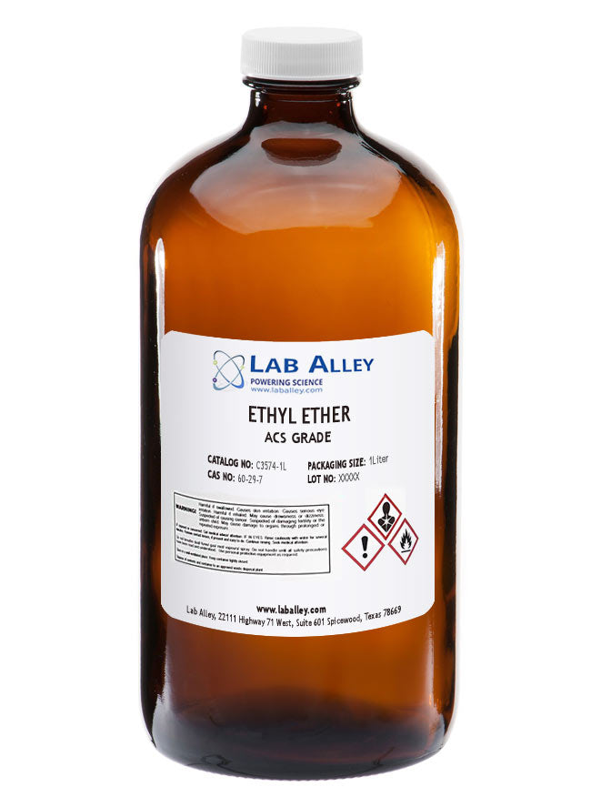 Ethyl Ether, ACS Grade, ≥99%, 1 Liter