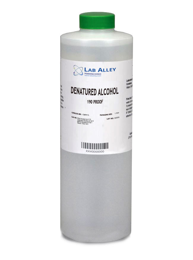 Lab Alley discount on denatured ethanol 190 proof, 1 Liter