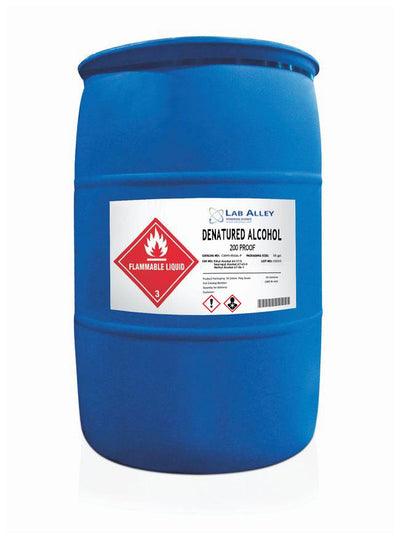 Buy Bulk 55 Gallon Drums. 200 Proof Denatured Ethanol Alcohol , Buy 55 Gallon Drums For Your Company, Price: $809. 100% Denatured Ethyl Alcohol For Cleaning, Making Perfume and Solvent Extraction.
