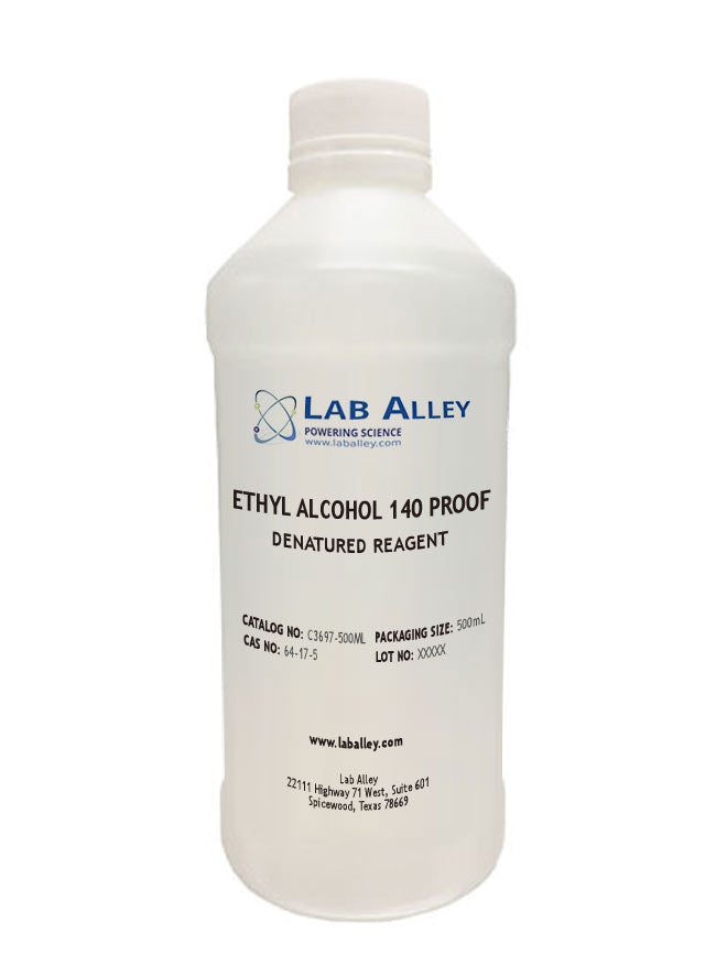 Lab Alley Ethyl Alcohol 140 Proof, 500ml