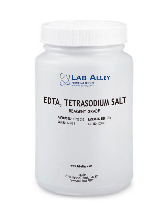 EDTA, Tetrasodium Salt, Reagent Grade, 25g