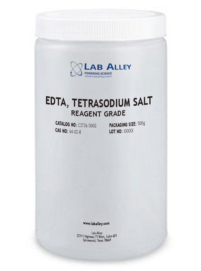 EDTA, Tetrasodium Salt, Reagent Grade, 500g