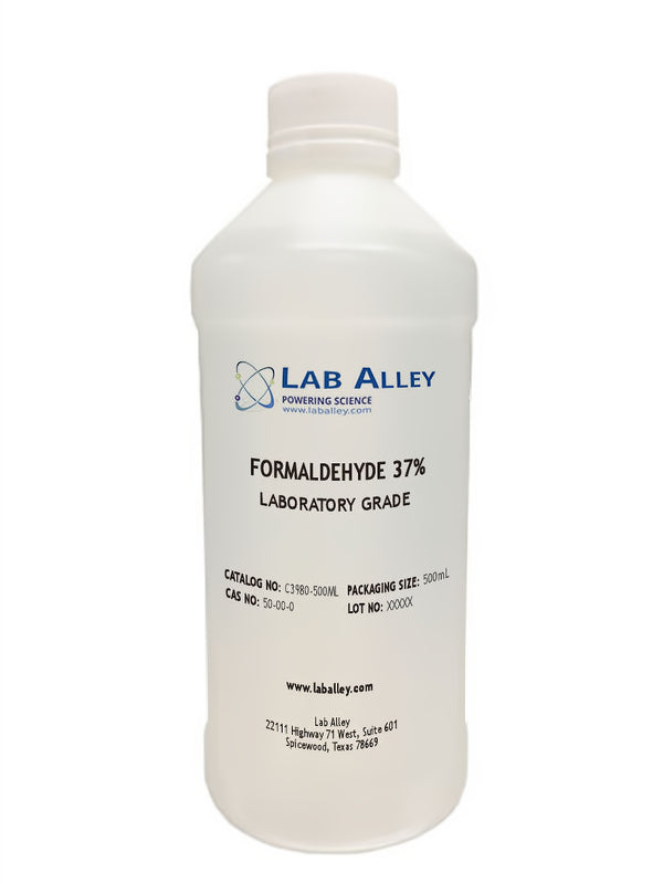 Formaldehyde, Lab Grade, 37%, 500mL