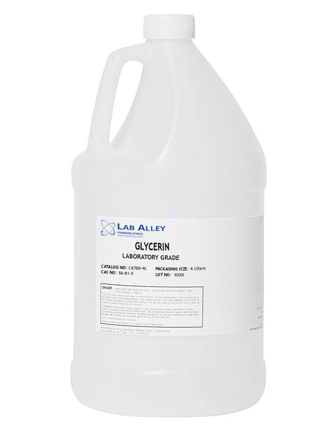 Glycerin, Lab/Technical/AR Grade, 4 Liter