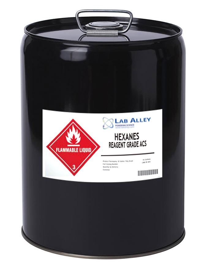 Hexanes 99.9% ACS Grade, 5 Gallons