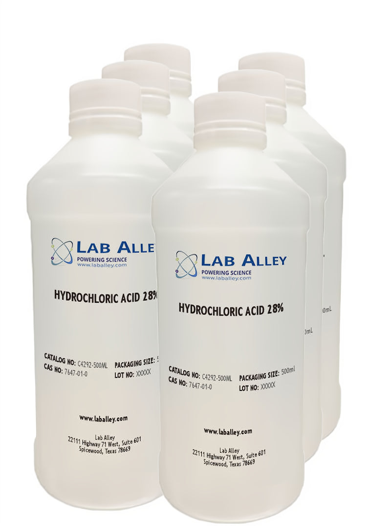 Hydrochloric Acid, 28%, 6x500ml