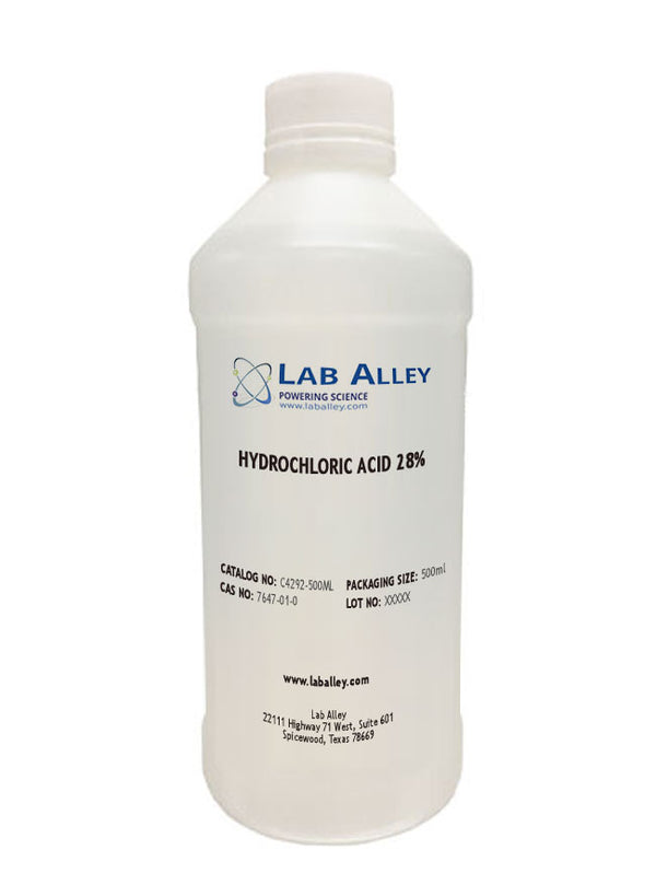 Hydrochloric Acid, 28%, 500ml