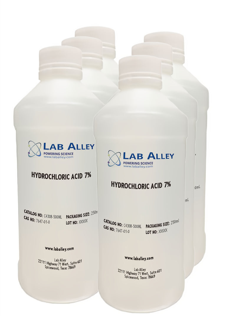 Hydrochloric Acid, 7%, 6x500mL