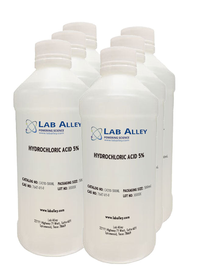Hydrochloric Acid, 5%, 6x500ml