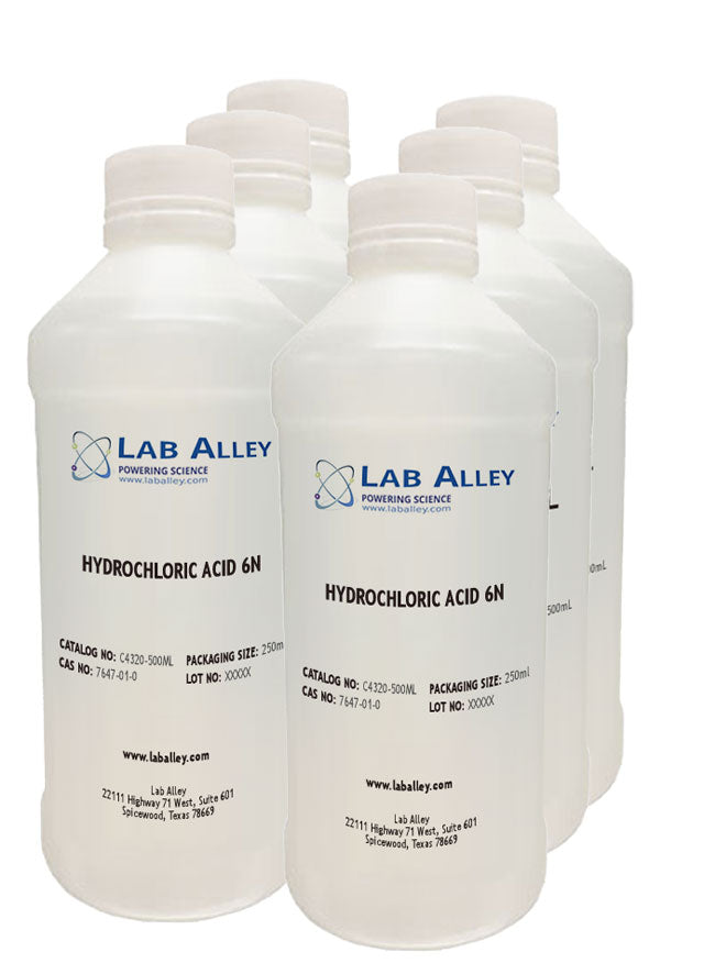 Hydrochloric Acid, 6N, 6x500ml