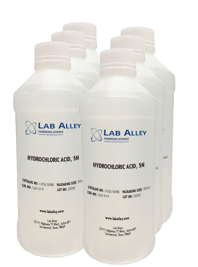 Hydrochloric Acid, 5N, 6x500ml