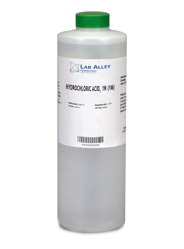 Hydrochloric Acid, 1N (1M), 1 Liter