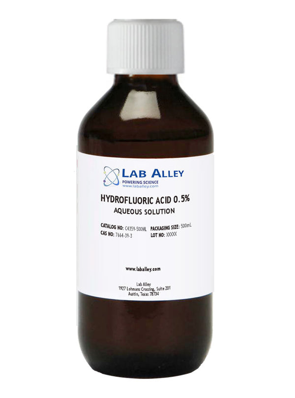 Hydrofluoric Acid, 0.5%, 500mL