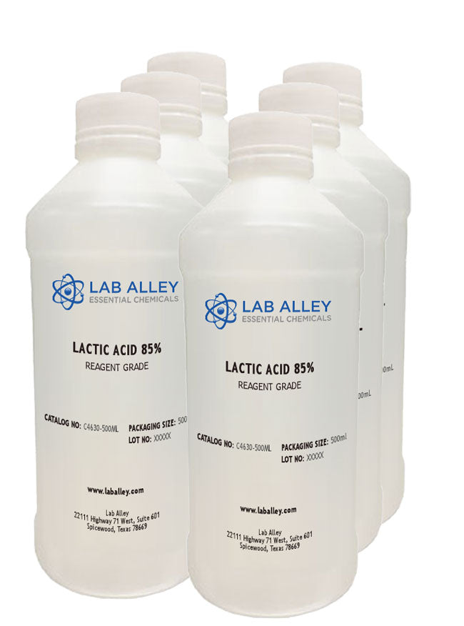 Lactic Acid 85% Solution, Reagent Grade, 6 x 500mL Case