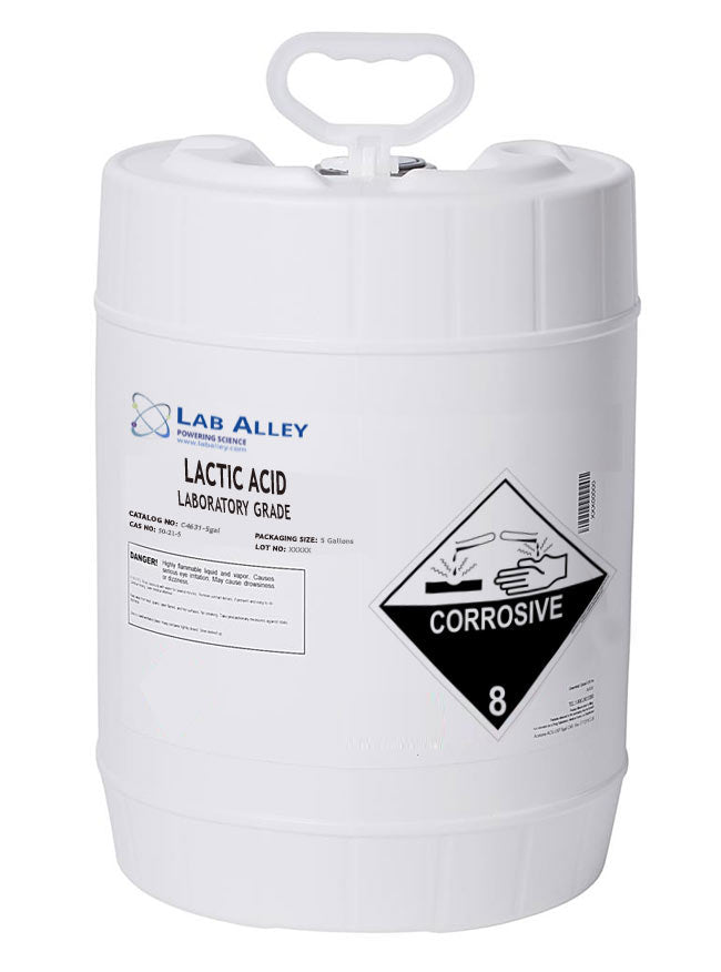 Lactic Acid, Lab Grade, 5 Gallon