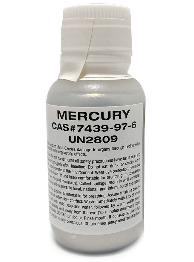Mercury Metal, Quadruple Distilled, 99.9995%