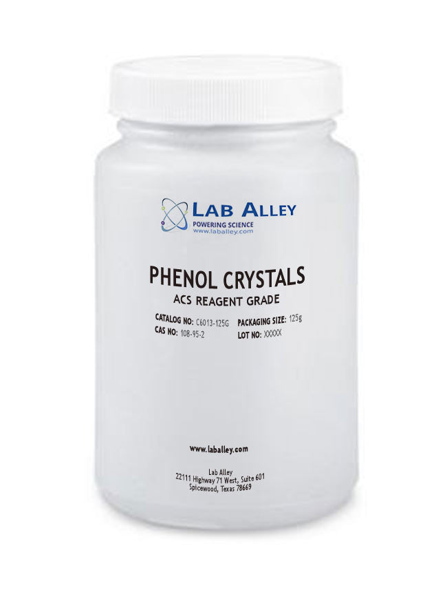 Phenol Crystal, ACS Reagent Grade, ≥99%, 125g