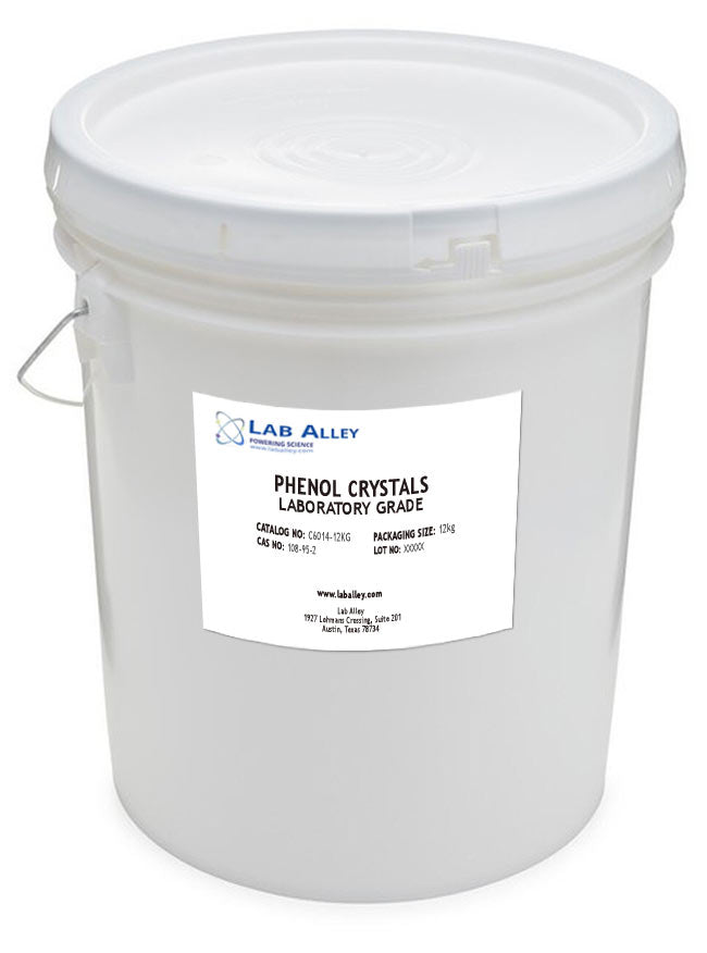 Phenol Crystals, Lab Grade, 12kg