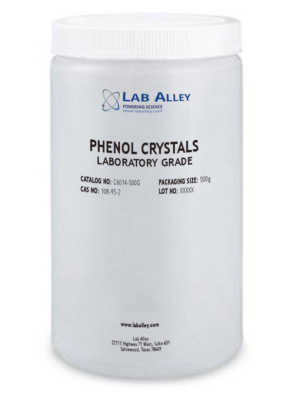 Phenol Crystals, Lab Grade, 500g