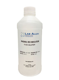 Phenol Red Indicator, 0.02%, 500mL