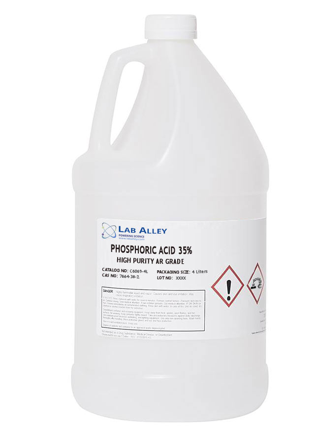 Phosphoric Acid, Analytical Reagent Grade, 35%, 4 Liters