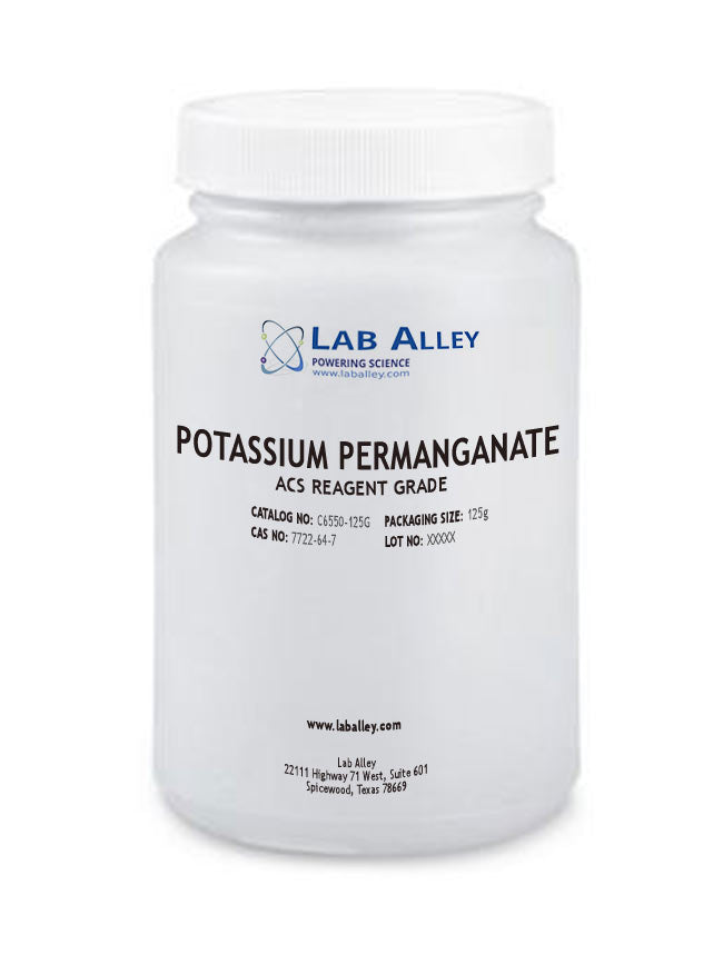 Potassium Permanganate Crystal, ACS Reagent Grade, 99%, 125g
