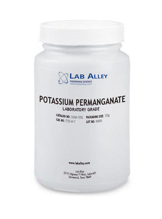 Potassium Permanganate Powder, Lab Grade, 125g