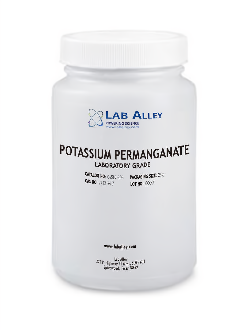 Potassium Permanganate Powder, Lab Grade, 25g