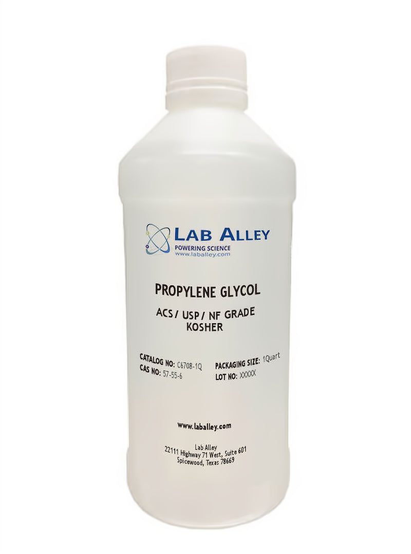 Food Grade Propylene Glycol | ACS/ USP/ NF/ Kosher Grade 1 Quart