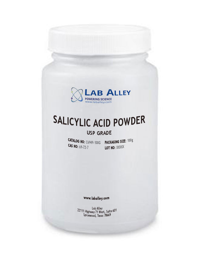 Salicylic Acid Powder, USP Grade ≥99.5% 100g