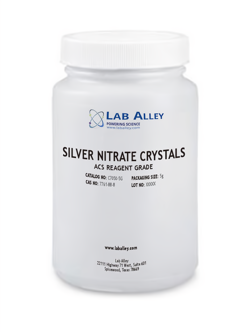 Silver Nitrate Crystals, ACS Reagent Grade, 5g