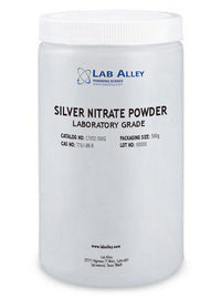 Silver Nitrate Powder, Lab Grade, 99%, 25 grams