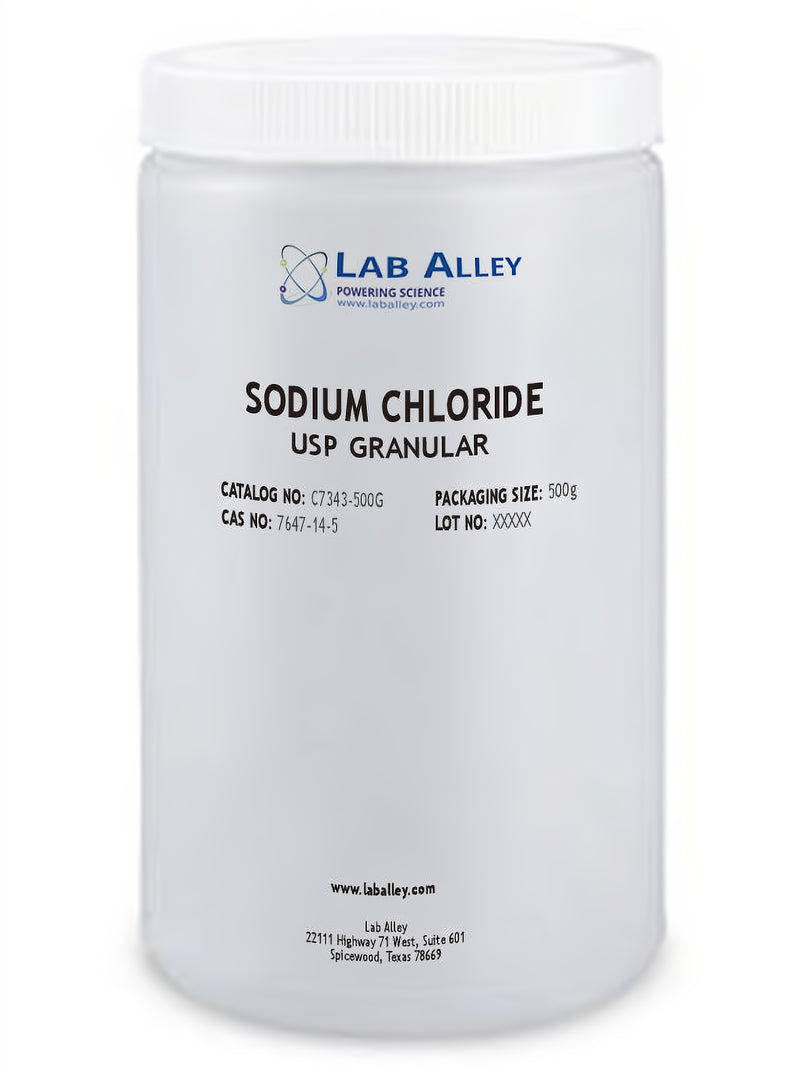 Sodium Chloride, USP Granular Grade, 1kg