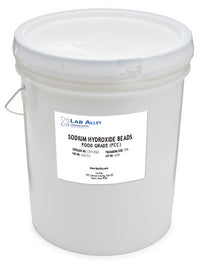 Sodium Hydroxide Beads, Food Grade (FCC), 100g