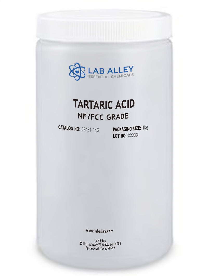 Tartaric Acid Powder NF/Food Grade (FCC) 1 Kilogram